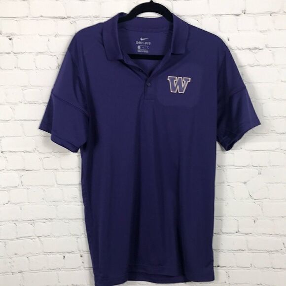 Nike UW Huskies Dri-Fit Medium polo EUC - Picture 1 of 6